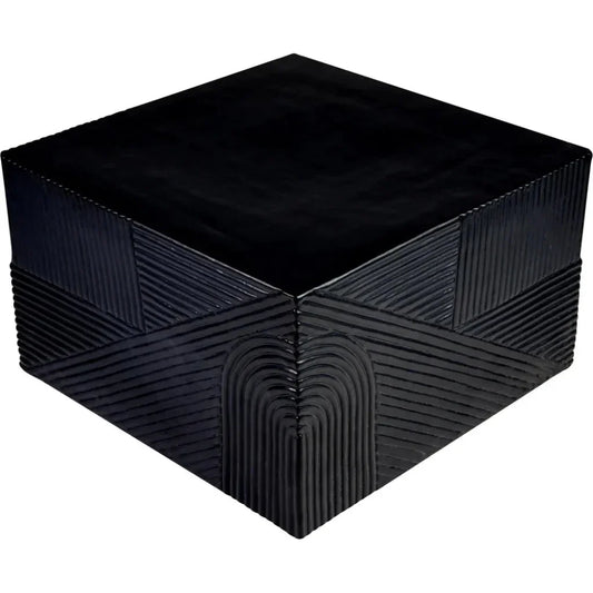 Serenity Square Table - Black Outdoor Accent Table - LOOMLAN - Seasonal Living - Outdoor Side Tables