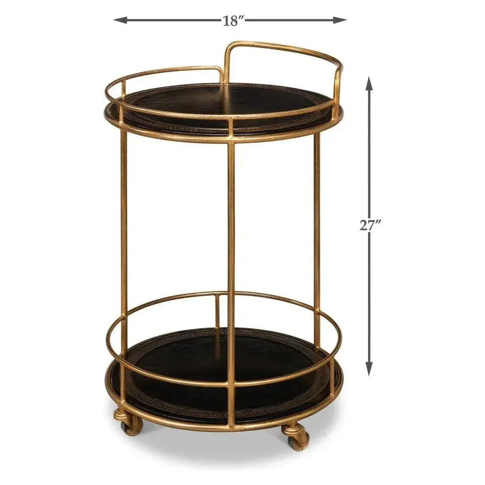 Server Round Side Table - LOOMLAN - Sarreid - Side Tables