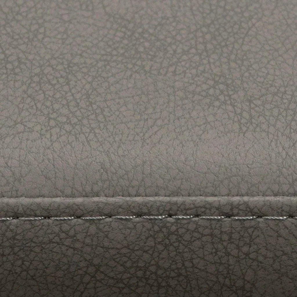 Set of Two Counter Height Chairs Grey Leatherette - LOOMLAN - Diamond Sofa - Counter Stools