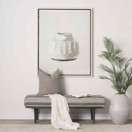 Shae Fabric Backless Bedroom Bench