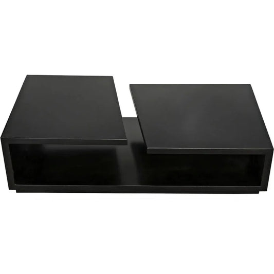 Shift Black Steel Rectangle Coffee Table - LOOMLAN - Noir - Coffee Tables