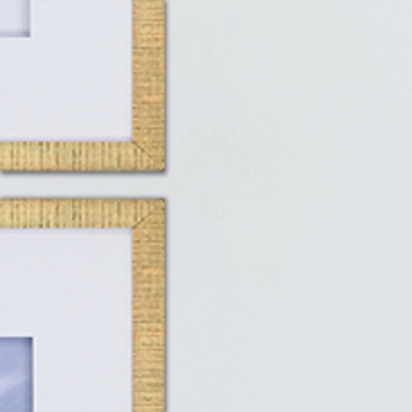 Shores Ribbed Gold Framed Wall Art 4PC