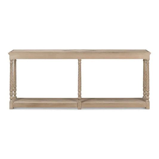Sierra Equestrian Console Table Slim With - LOOMLAN - Sarreid - Console Tables