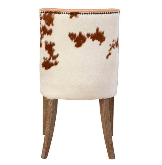 Sierra Honey Toned Leather Side Chair - LOOMLAN - Furniture Classics - Accent Chairs