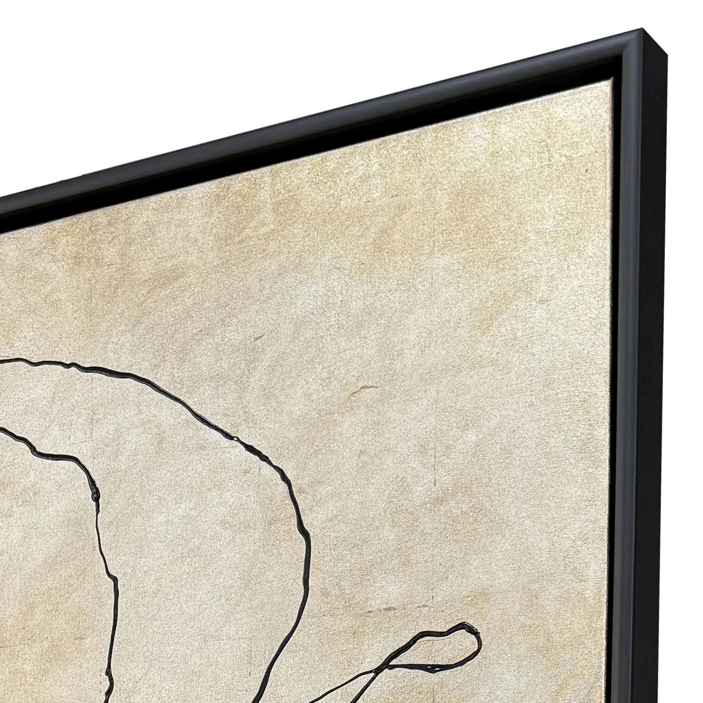 Silver Poppies I Wood Frame Canvas Art