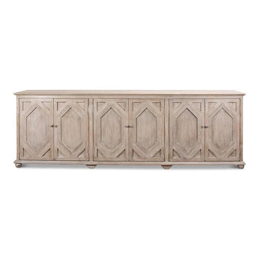 Six Diamonds Sideboard French Grey - LOOMLAN - Sarreid - Sideboards