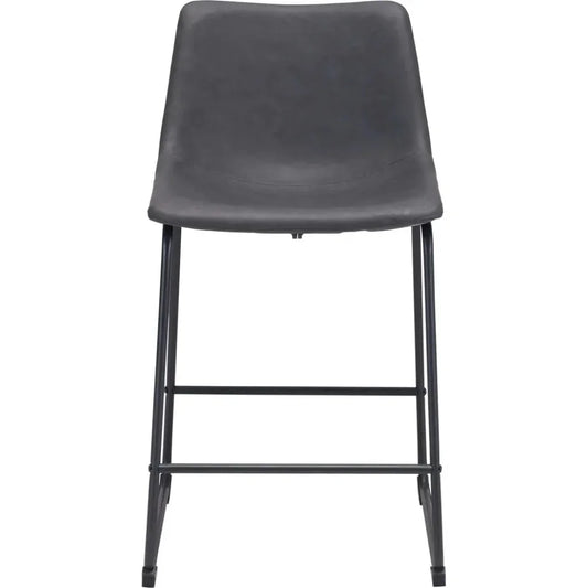 Smart Counter Chair (Set of 2) Charcoal - LOOMLAN - Zuo Modern - Counter Stools