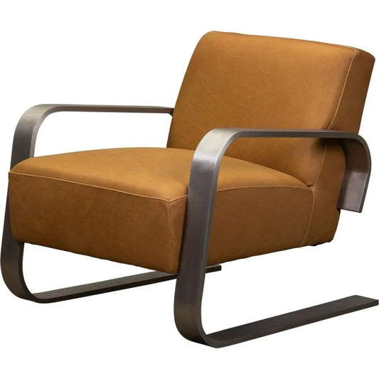 Soho Minimalist Design Leather Chair - LOOMLAN - Olivia + Quinn - Club Chairs