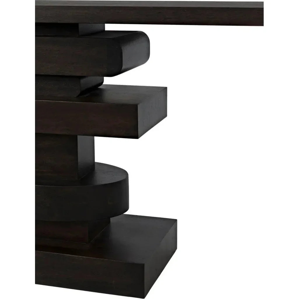 Solange Console, Ebony Walnut - LOOMLAN - Noir - Console Tables