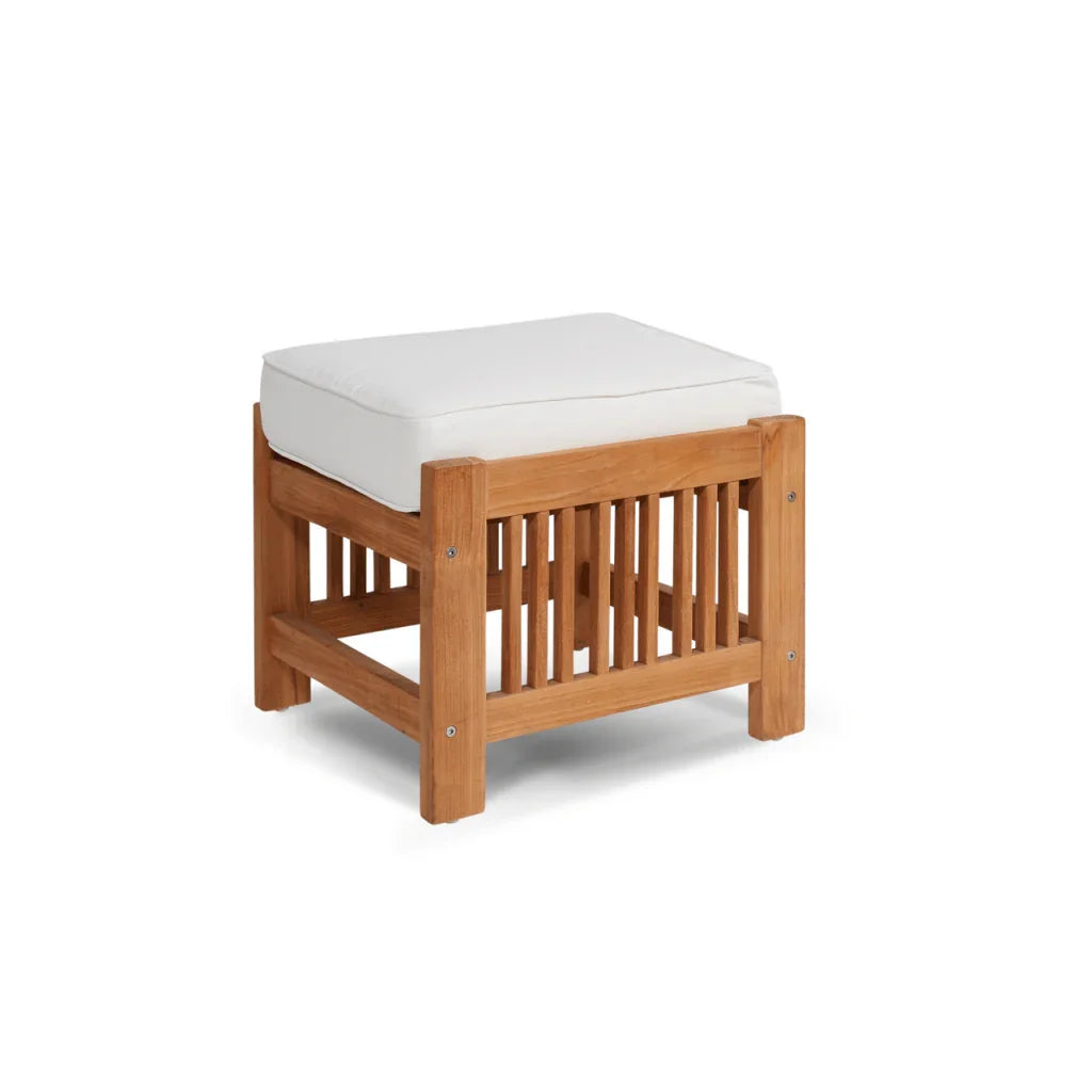 Soleil Teak Patio Lounge Set with Sunbrella 2PC-Outdoor Lounge Sets-HiTeak-LOOMLAN