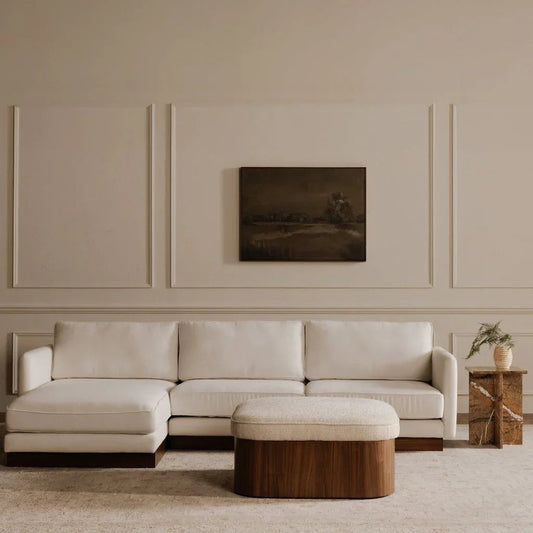 Sonny Plush Seat With Hidden Storage Ottoman - LOOMLAN - Moe's Home - Ottomans