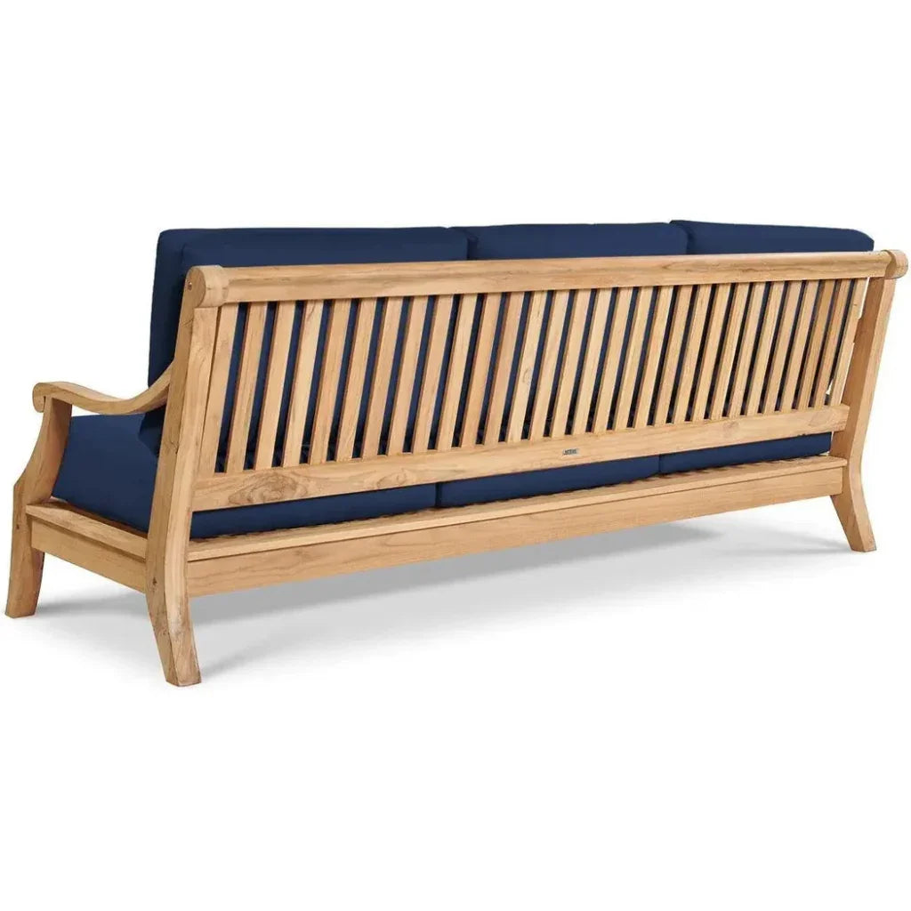 Sonoma Teak Deep Outdoor Couch Sunbrella Cushions - LOOMLAN - HiTeak - Outdoor Sofas & Loveseats