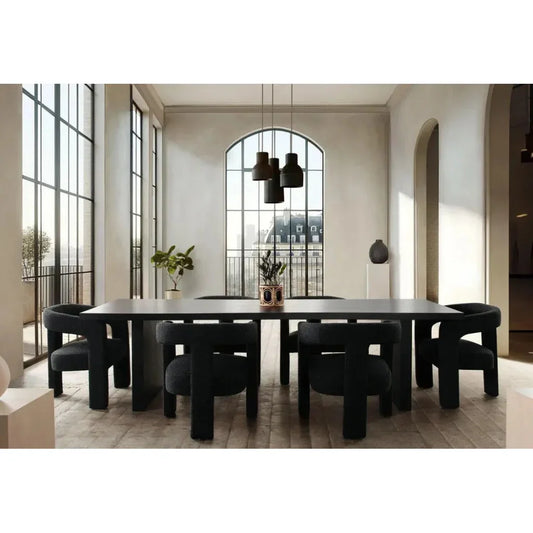 Sonoma Wood Black Rectangular Dining Table-Dining Tables-Diamond Sofa-LOOMLAN