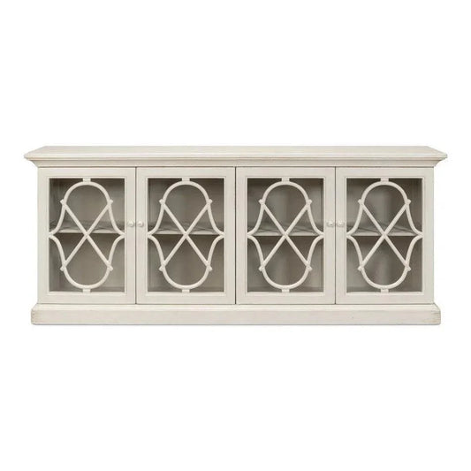 Sonya White Sideboard Buffet For Dining Room - LOOMLAN - Sarreid - Sideboards