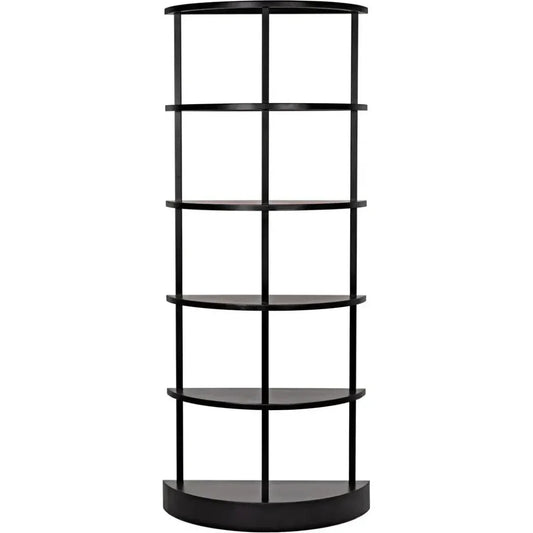 Spago Black Metal Etagere-Etageres-Noir-LOOMLAN