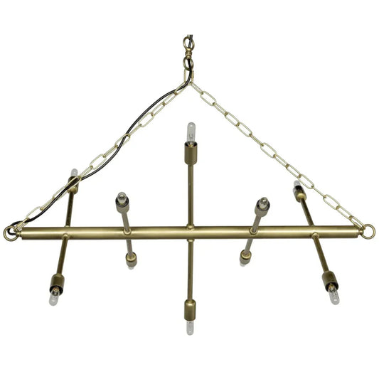 Sperato Metal Chandelier With Antique Brass - LOOMLAN - Noir - Chandeliers