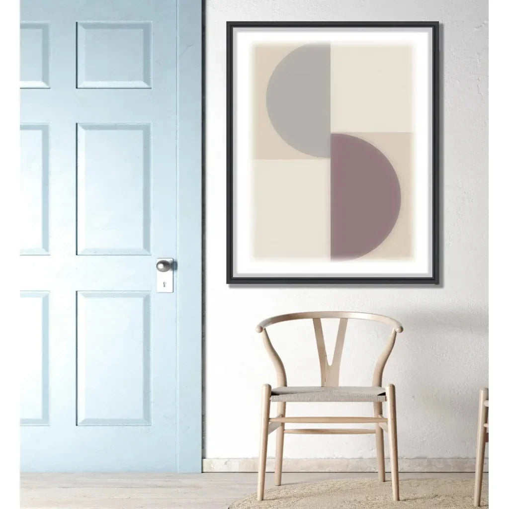 Split Circle II Artwork d Canvas Floating - LOOMLAN - LOOMLAN - Canvas Art