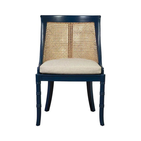 Spoonback Mahogany Armless Side Chair 2PC - LOOMLAN - Furniture Classics - Dining Chairs