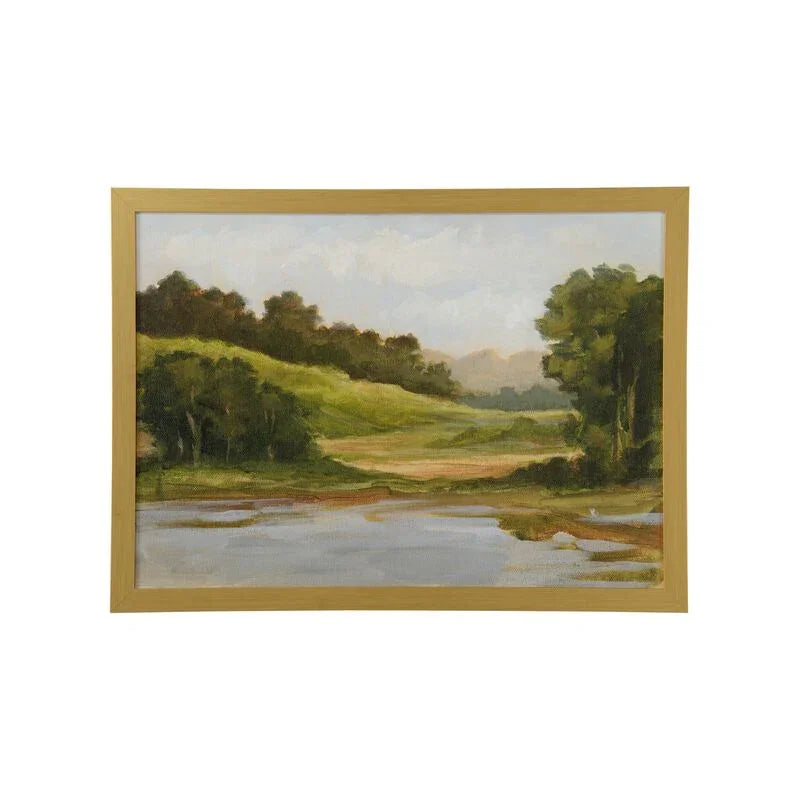 Spring Light Gold Framed Artwork-Framed Wall Art-Chelsea House-LOOMLAN