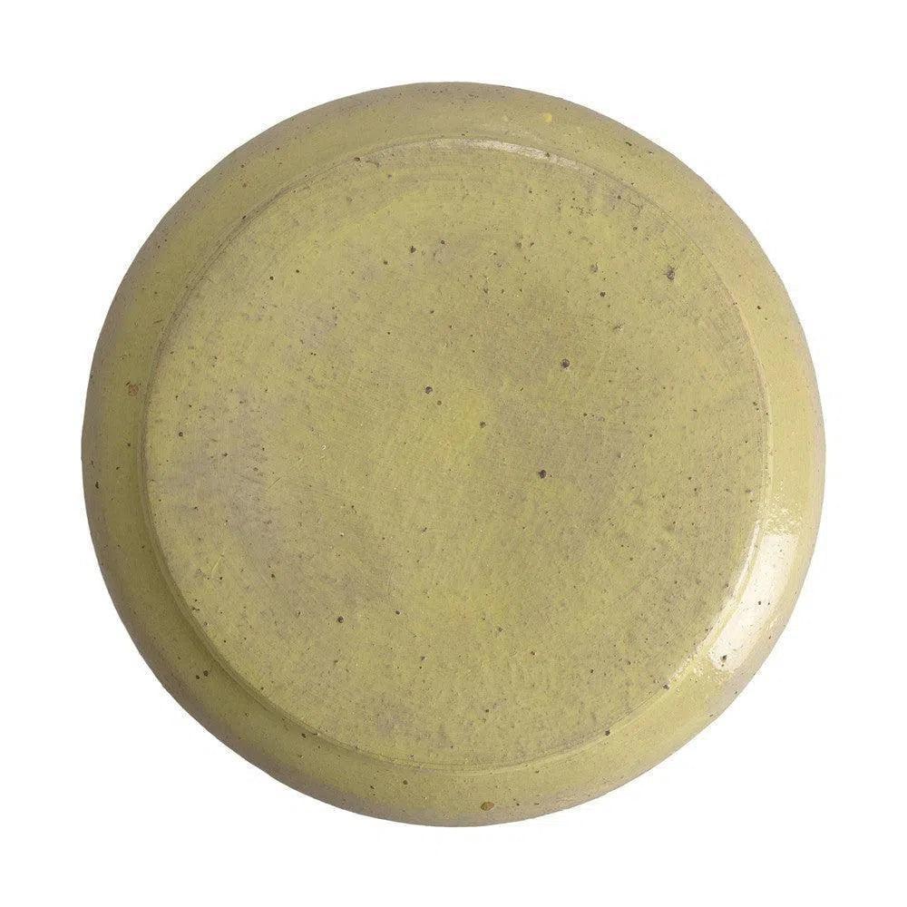 Squat 18 in. Round Ceramic Outdoor Garden Stool-Garden Stools-Emissary-LOOMLAN