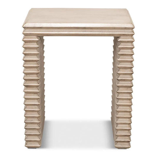 Stacked Side Table Stone Grey - LOOMLAN - Sarreid - Side Tables