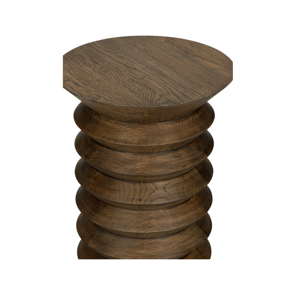 Stax Wood Brown Pedestal