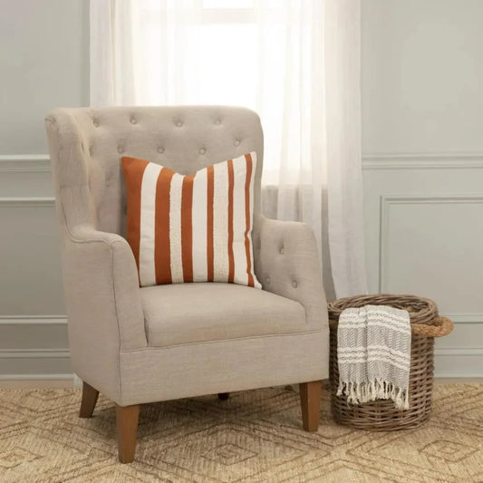 Stripes Down Filled Decorative Throw Pillow Cover - LOOMLAN - LOOMLAN - Throw Pillows