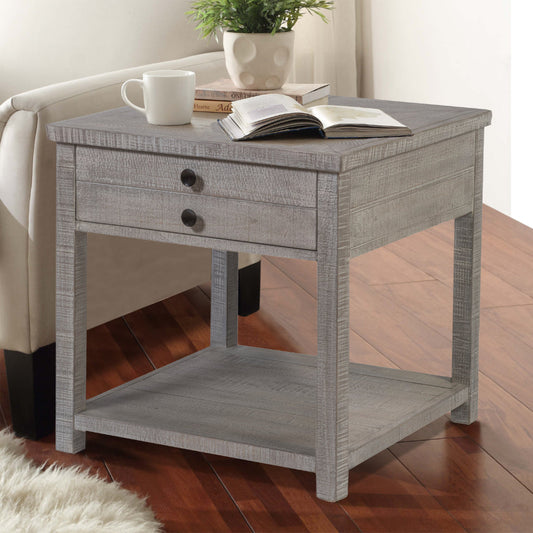 Studio 20 Square Grey End Table