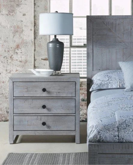 Studio 20 Three Drawer Wood Nightstand - LOOMLAN - Palmetto Home - Nightstands