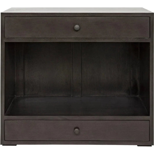 Sumiko Black Wood Side Table
