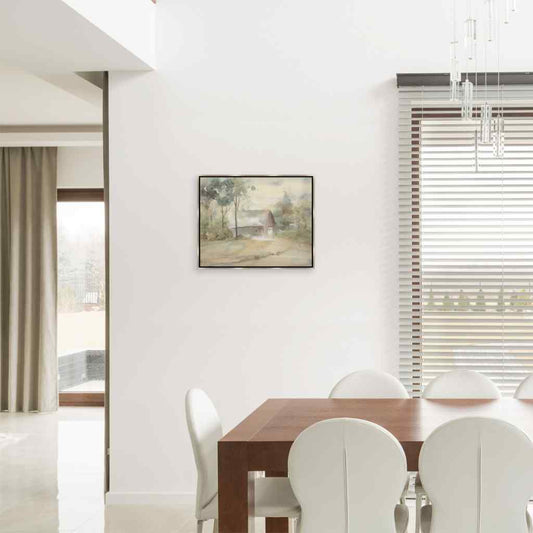 Summer Barn Hand Crafted Canvas Art