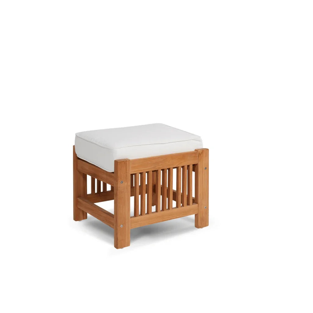 Summer Teak Patio Deep Sofa Set with Subrella 5PC - LOOMLAN - HiTeak - Outdoor Sofas & Loveseats