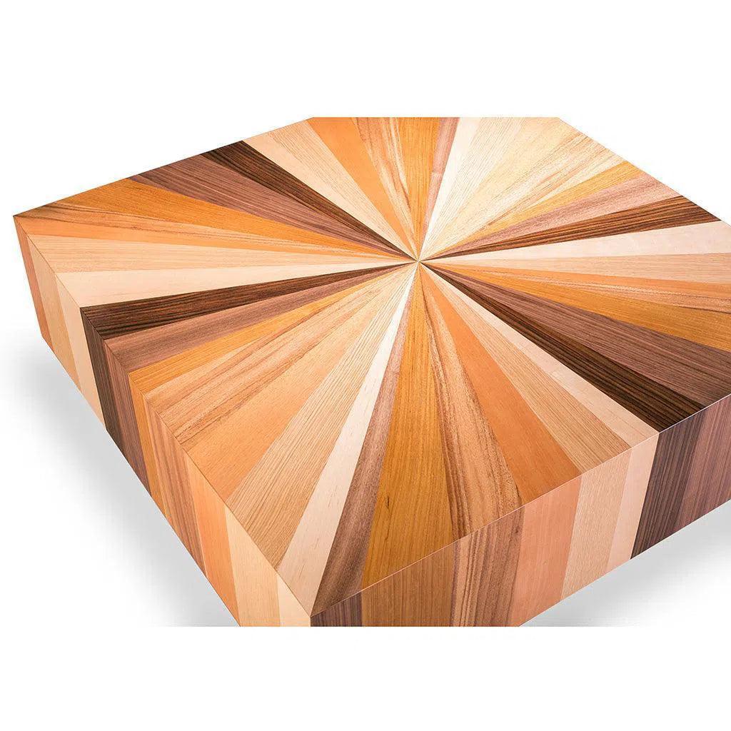 Sun Mixed Wooden Square Coffee Table - LOOMLAN - Urbia - Coffee Tables