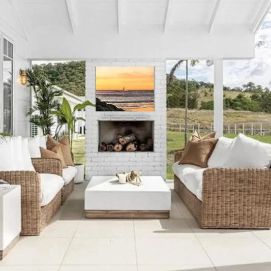 Sunset Sail Coastal Wall Art Indoor Outdoor Canvas - LOOMLAN - LOOMLAN - Canvas Art