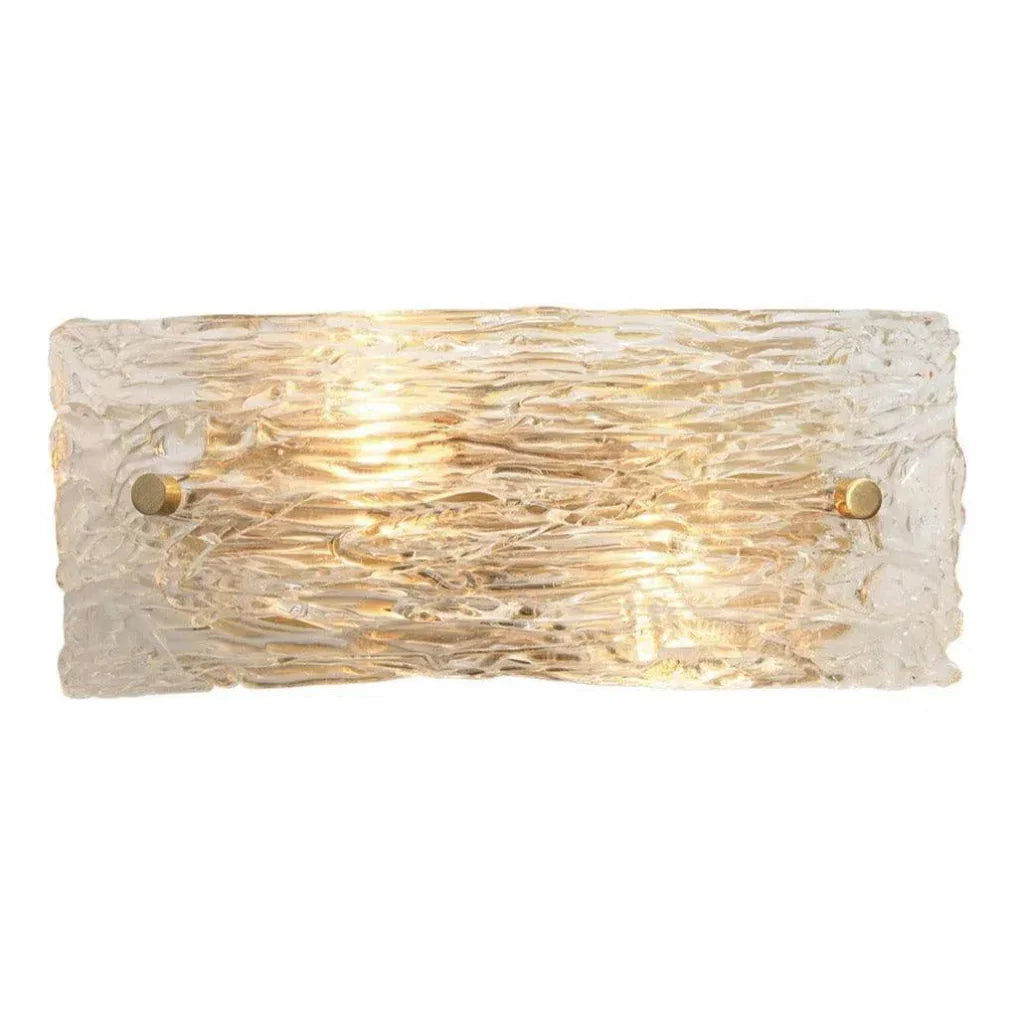 Swan Curved Glass Wall Sconce