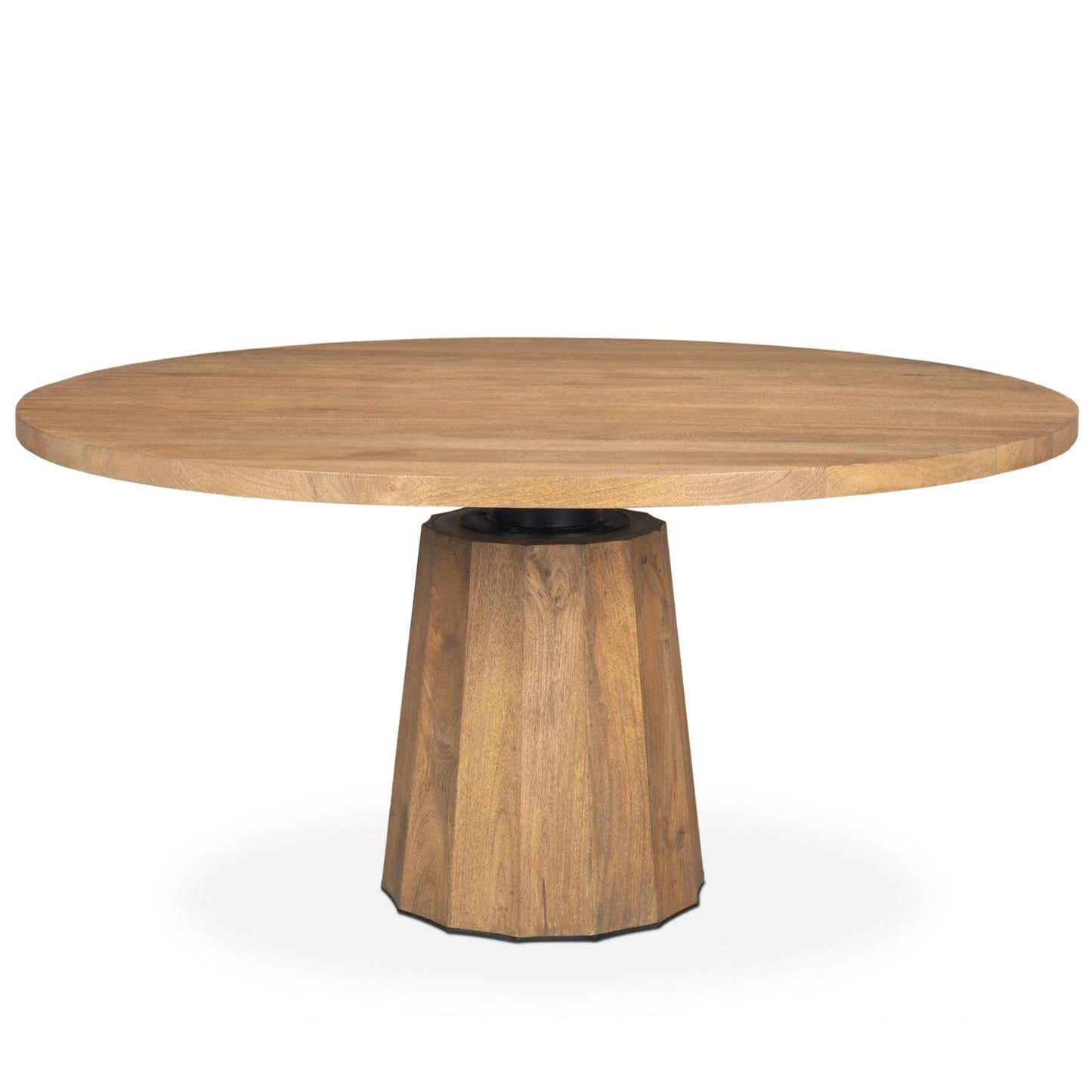 Swanson Wooden Round Pedestal Dining Table-Dining Tables-Mercana-LOOMLAN