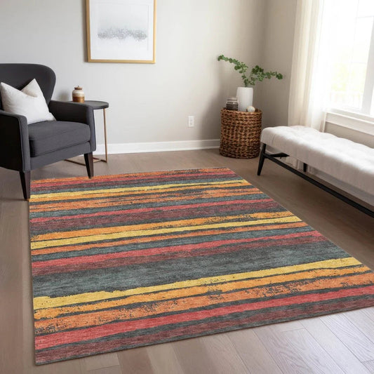 Sylira Granite Washable Indoor-Outdoor Rug-Outdoor Rugs-LOOMLAN Rugs-LOOMLAN