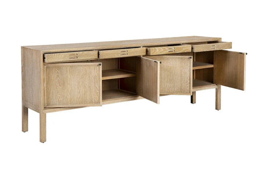 Sylvia Two Drawer Wood Sideboard - LOOMLAN - Furniture Classics - Sideboards