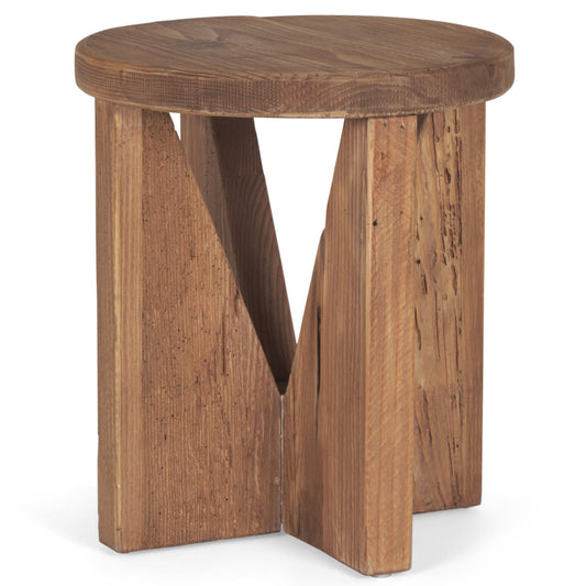 Tahlia Natural Wooden Angled Legs Stool