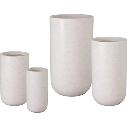 Tall Cylinder Terrazzo Round Planter - LOOMLAN - Planters