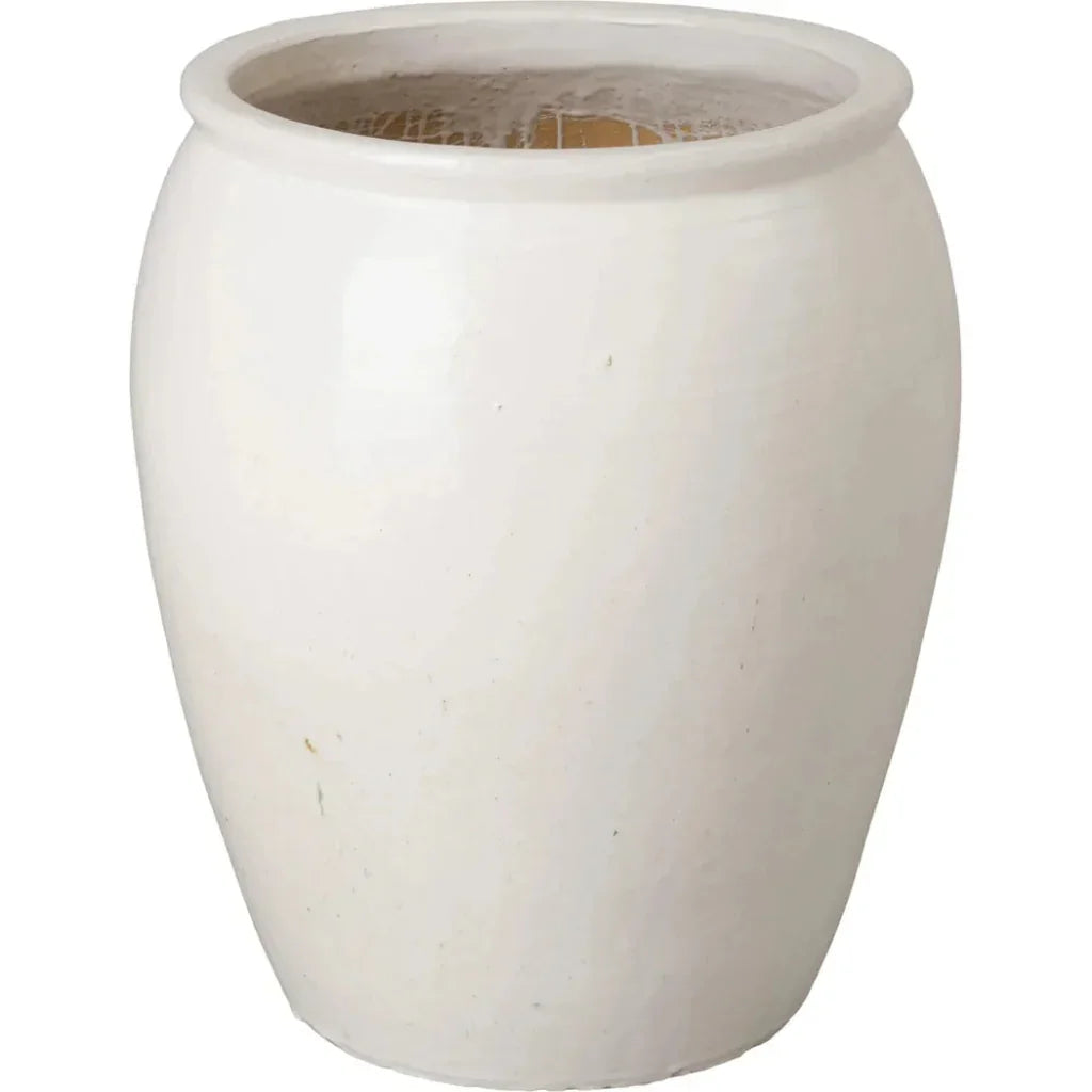 Tall Round Ceramic Planter - LOOMLAN - Emissary - Planters