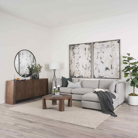 Tammar Wooden Round Coffee Table