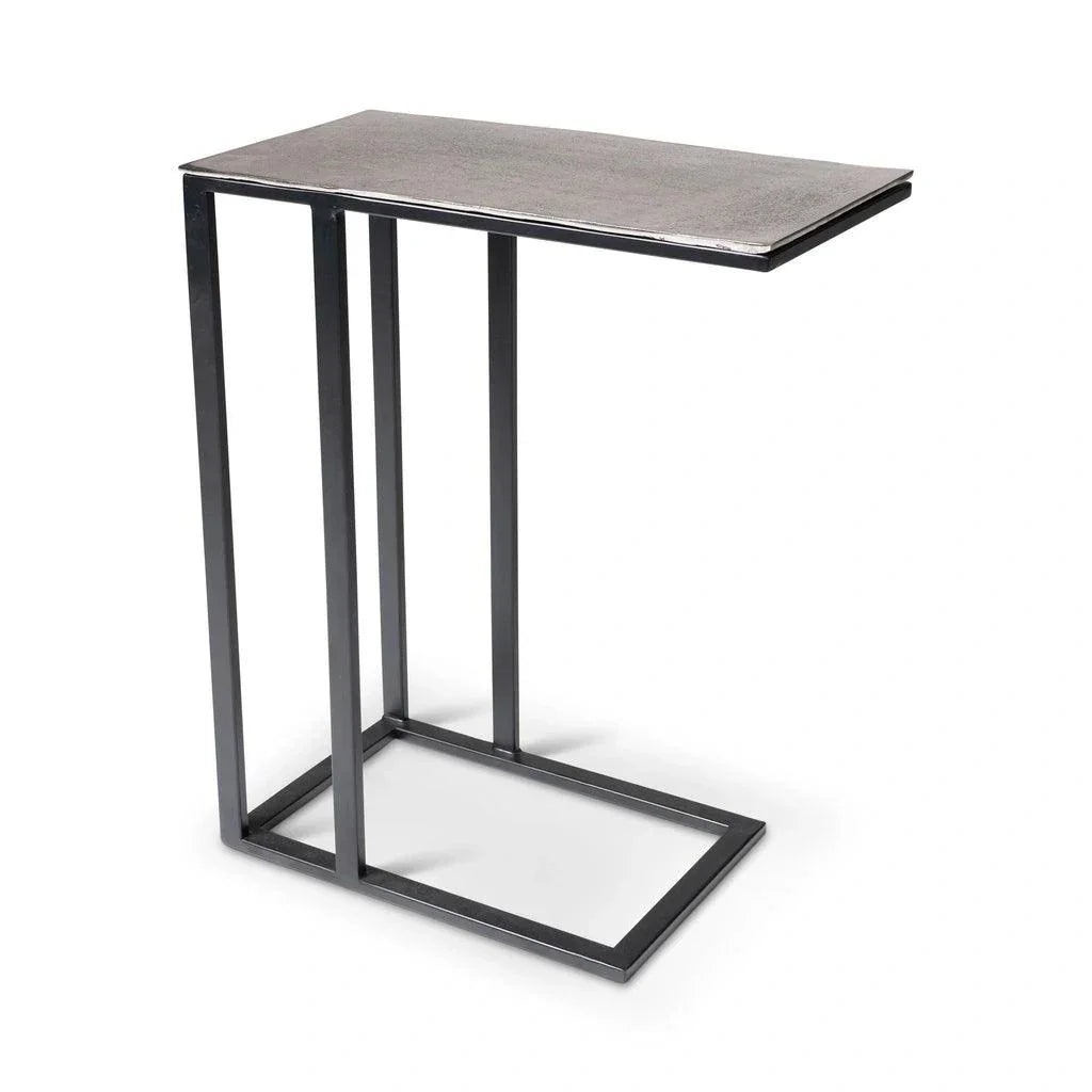 Tanu - C Aluminum Rectangular End Table - LOOMLAN - Urbia - Side Tables
