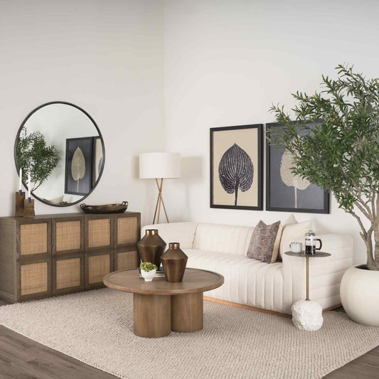 Tavi Medium Brown Round Coffee Table