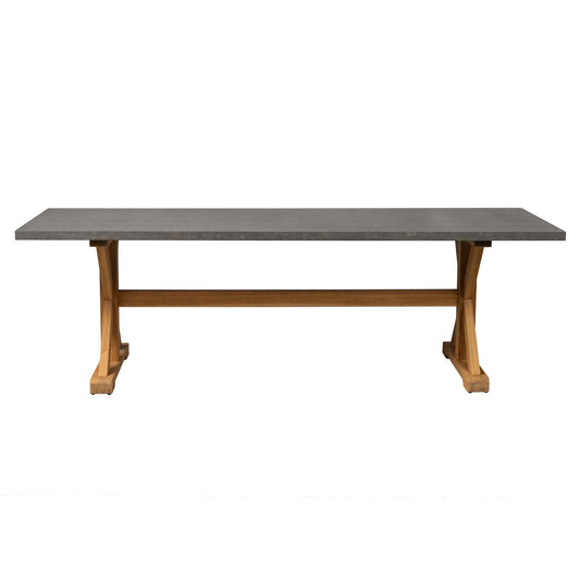 Teak Ceramic Top Outdoor Dining Table-Outdoor Dining Tables-Lloyd Flanders-LOOMLAN
