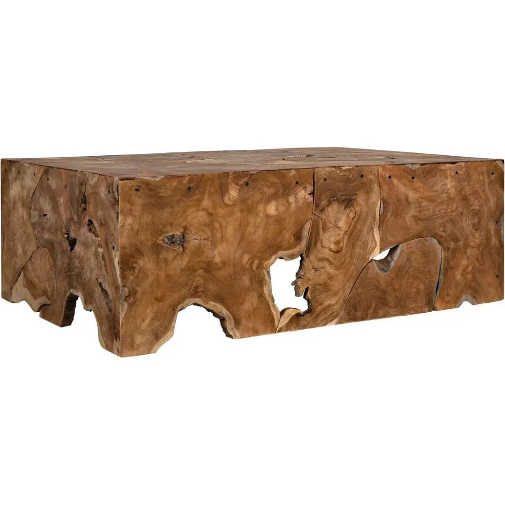 Teak Coffee Table Root Original Stump Pieces - LOOMLAN - Noir - Coffee Tables