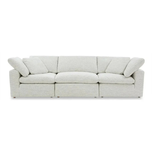 Terra Performance Fabric Fabric and Wood Off-White Modular Sofa-Modular Sofas-Moe's Home-LOOMLAN