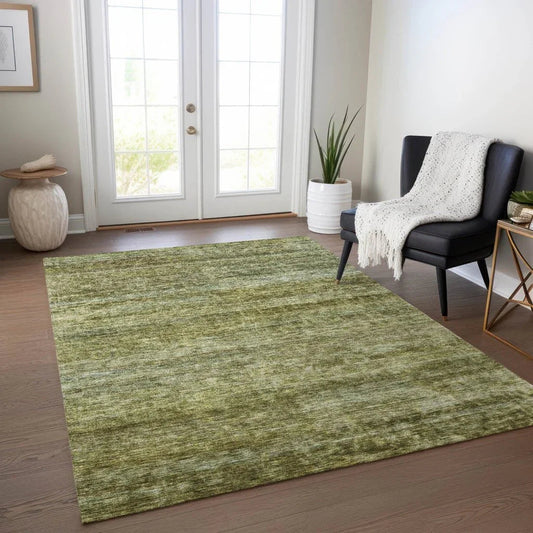 Terrae Green Washable Indoor - Outdoor Rug - LOOMLAN - LOOMLAN Rugs - Outdoor Rugs