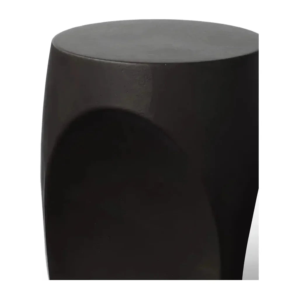 Thalia Concrete Made Outdoor Stool-Garden Stools-Urbia-LOOMLAN