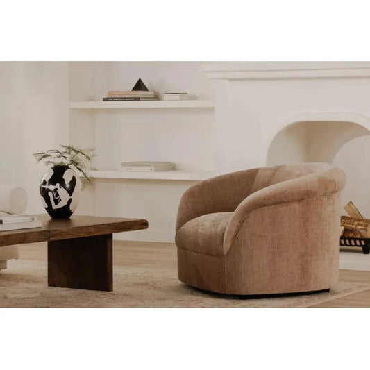 Thora Performance Fabric Lounge Armchair-Lounge Chairs-Moe's Home-LOOMLAN